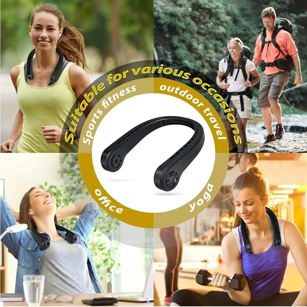 Amazon Black Wearable Fan Charger